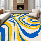 Abstract Swirls Pattern Design Rug