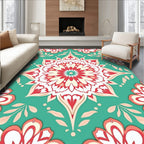 Floral Mandala Pattern Rug