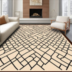 Geometric Net Pattern Rug