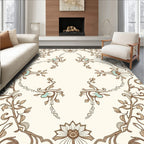 Vintage Floral Swirls Design Rug
