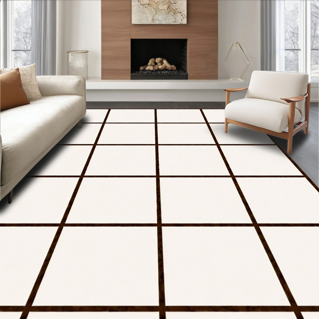 Simple Grid Pattern Rug