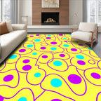 Playful Abstract Dots Pattern Rug