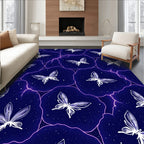 Mystical Butterflies Lightning Pattern Rug
