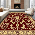 Rich Floral Motif Vintage Design Rug