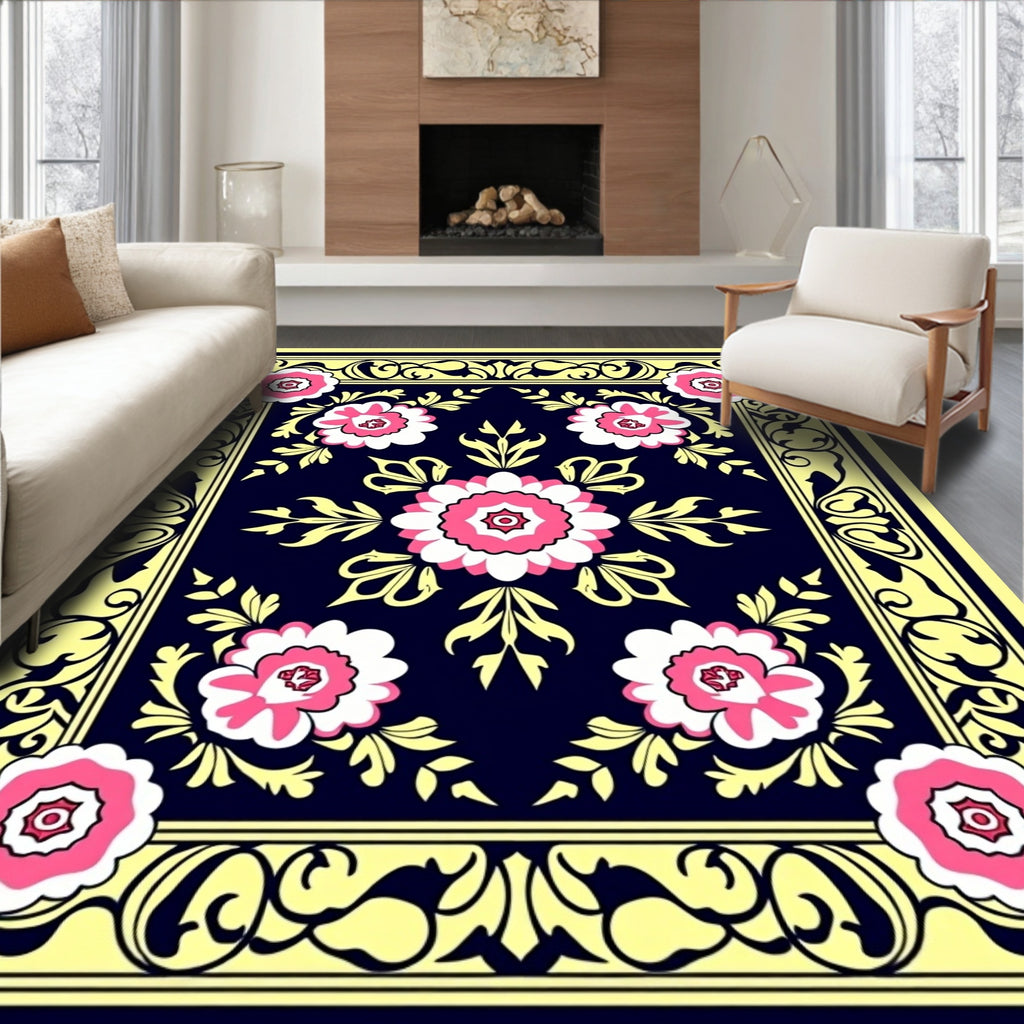 Floral Medallion Pattern Rug