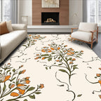 Vintage Floral Sketch Vines Rug