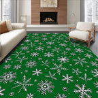 Winter Snowflake Pattern Design Rug