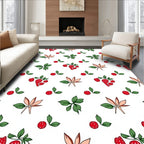 Strolling Berry Leaf Pattern Rug