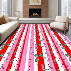 Whimsical Floral With Scooter Print Rug