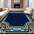 Art Deco Geometric Pattern Rug