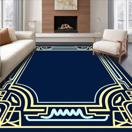 Art Deco Geometric Pattern Rug