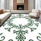 Organic Vine Scroll Pattern Rug