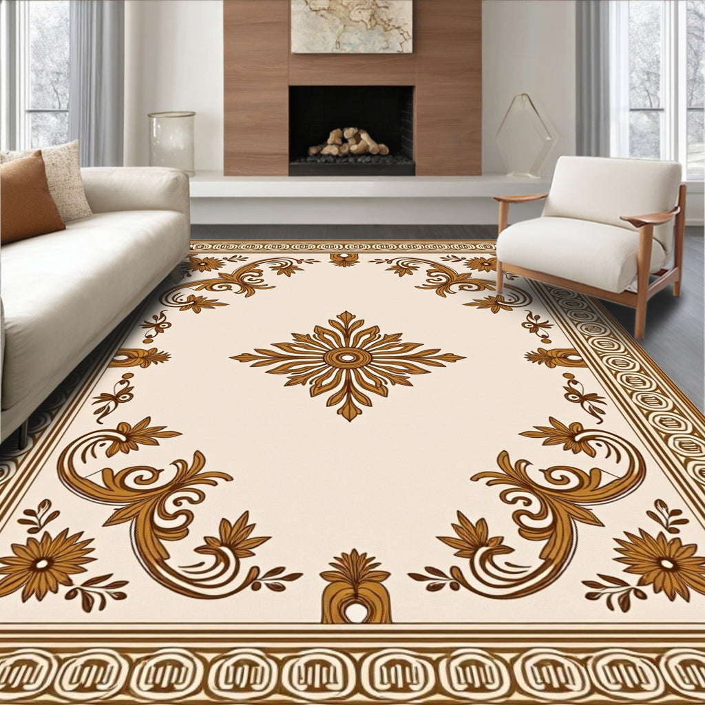 Ornate Floral Patterned Classic Rug