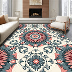 Vintage Floral Medallion Pattern Rug