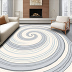 Swirling Lines Abstract Pattern Rug