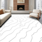 Abstract Organic Swirl Pattern Rug