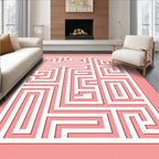 Geometric Maze Pattern Rug