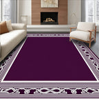 Geometric Border Patterned Rug