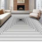 Concentric Square Tunnel Design Rug