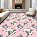Abstract Floral Sketch Pattern Rug