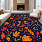 Autumn Leaf Vine Pattern Rug
