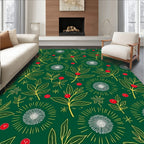 Nature Inspired Botanical Floral Design Rug