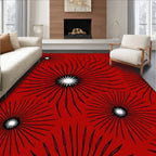 Radiant Sunburst Line Art Rug