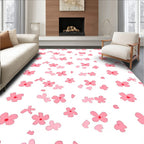 Pink Floral Pattern Design Rug
