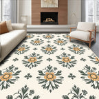 Floral Damask Style with 2 Colors Rug