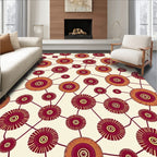 Connected Circular Pattern Design Rug