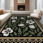Shell Floral Botanical Patterned Rug