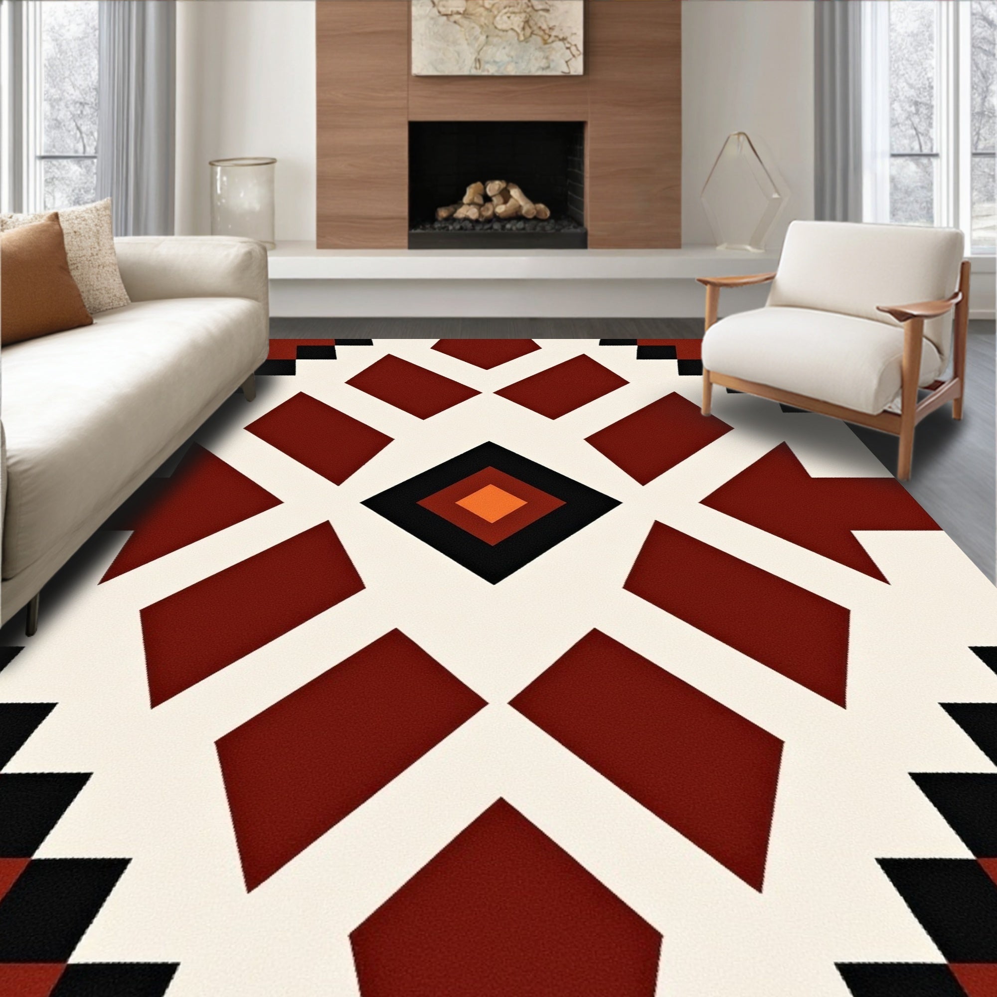Southwestern Geometric Pattern Rug