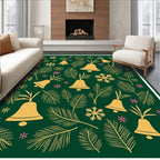 Festive Bell Pine Needle Snowflake Pattern Rug