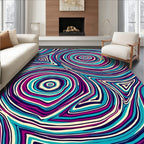 Trippy Swirls Pattern Rug