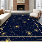 Celestial Starburst Geometric Pattern Rug