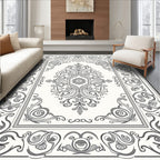 Vintage Floral Scrollwork Classic Design Rug