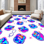 Abstract Funky Character Pattern Rug