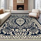 Ornate Botanical Patterned Rug