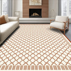 Interlocking Diamond Lattice Pattern Rug