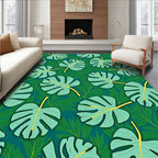 Monstera Leaf Tropical Pattern Rug
