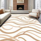 Modern Wavy Lines Pattern Rug