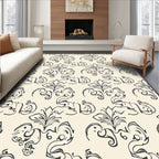 Classic Floral Elephant Motif Design Rug