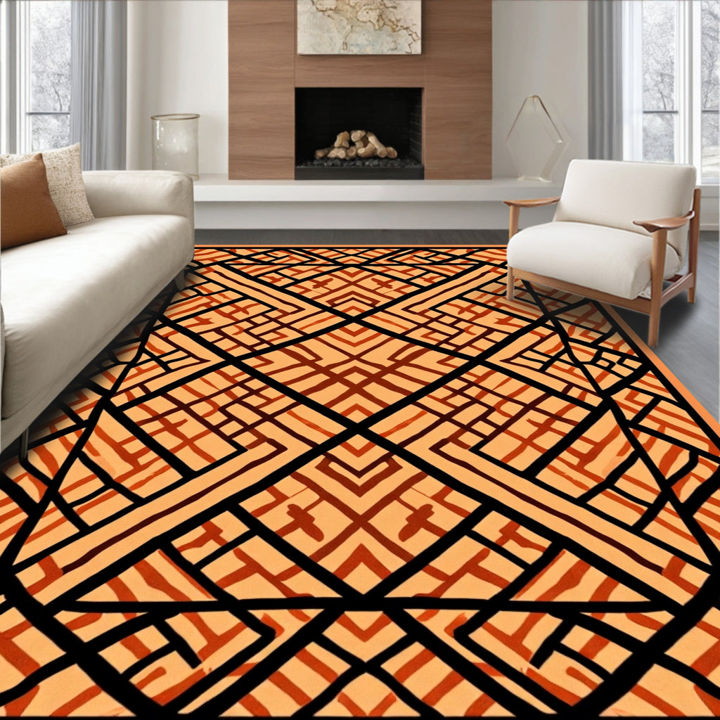 Geometric Abstract Design Rug