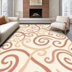 Clay Swirls Abstract Pattern Rug