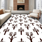 Stylized Tree Pattern Design Rug