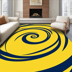 Bold Wavy Swirl Pattern Rug