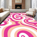 Retro Swirl Pattern Rug