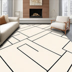 Geometric Lines Abstract Pattern Rug