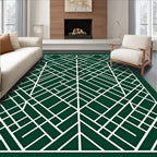 Geometric Intersecting Lines Design Rug