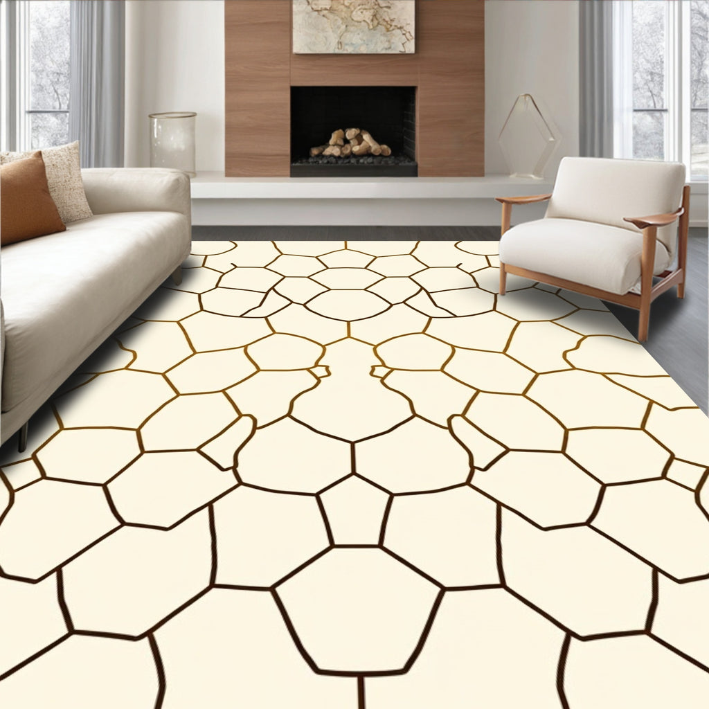 Organic Geometric Pattern Rug